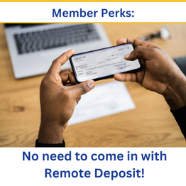 Members can remotely deposit checks to their Skyline Financial Federal Credit Union Accounts